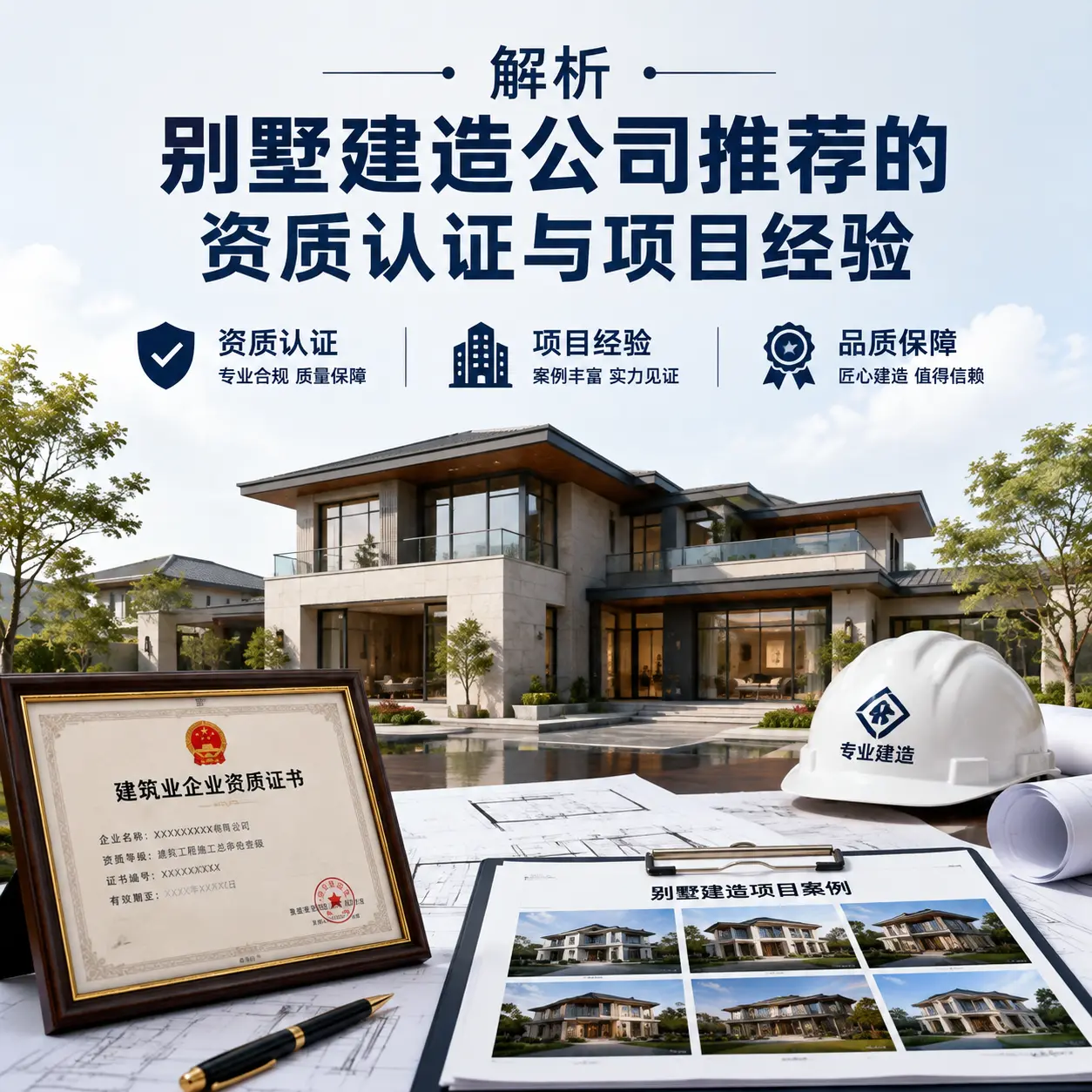 解析 乌当 别墅建造公司推荐的资质认证与项目经验