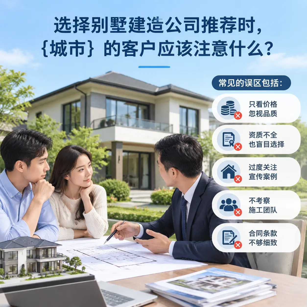 选择别墅建造公司推荐时,乌当 的客户应该注意什么?